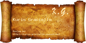 Kuris Graciella névjegykártya